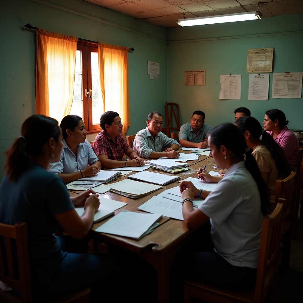 Cooperative board members engaged in a financial planning discussion during a workshop session